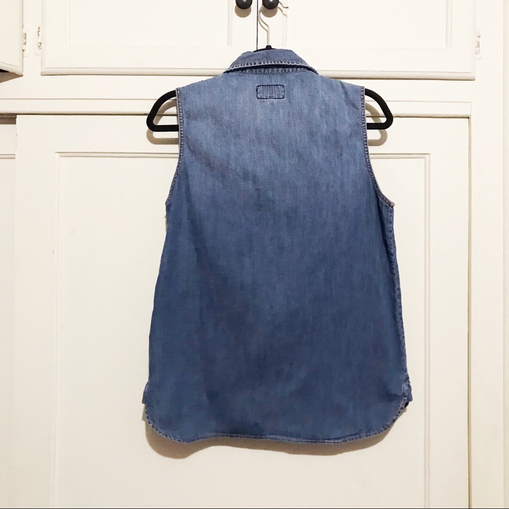 Current/Elliot Denim Button Down Tank - image 2